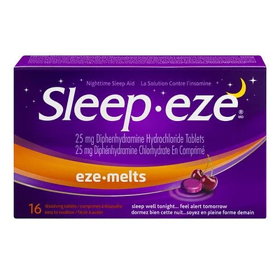 Sleep-eze Eze-Melts Dissolving Tablets, 16  Count