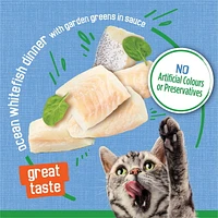 Friskies Indoor Flaked Ocean Whitefish Dinner, Wet Cat Food 156g, 156 g