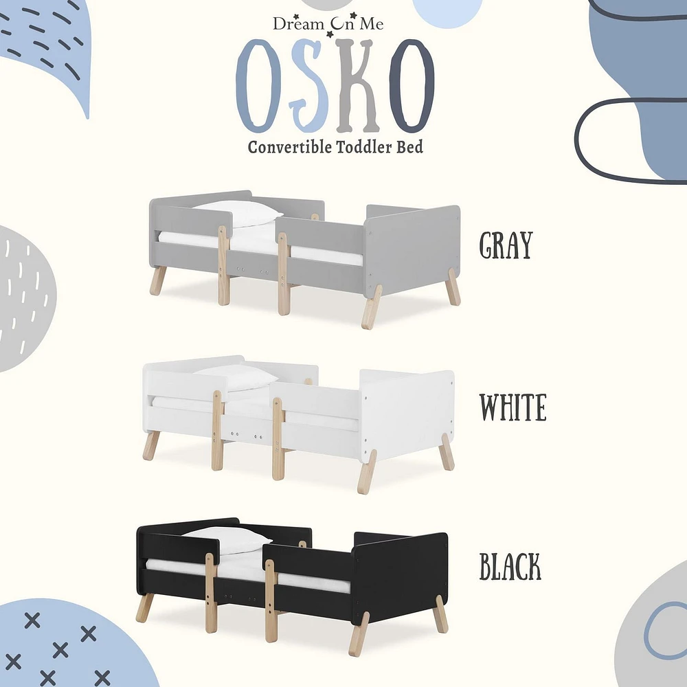 Dream On Me Osko Convertible Toddler Bed