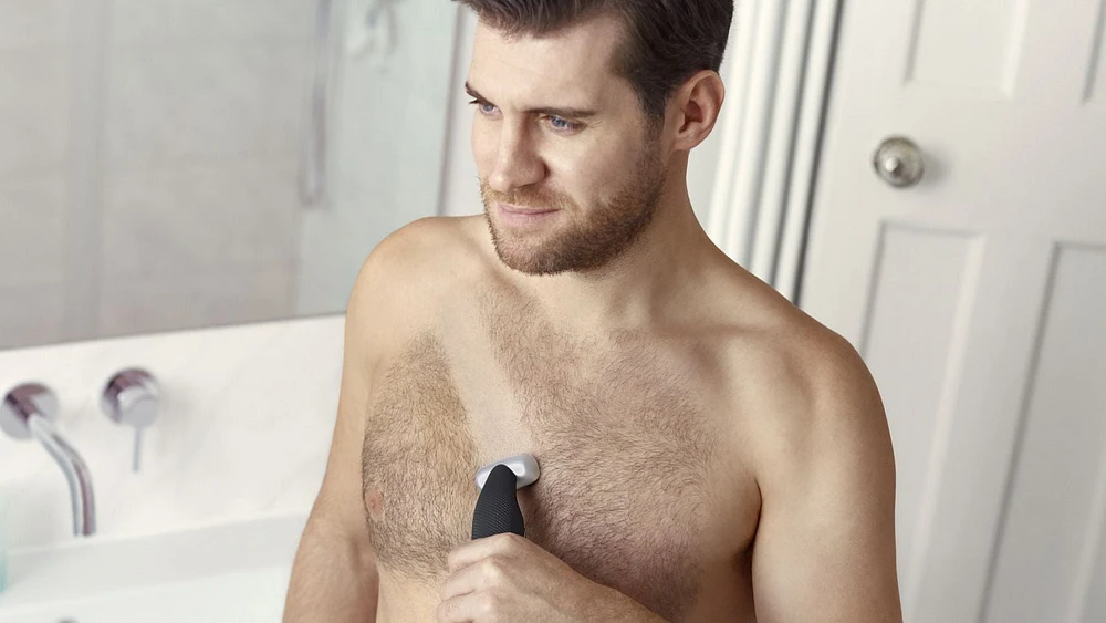 Philips Bodygroom Series 5000, waterproof with rounded trimming combs, BG5020/15, Smooth full-body shave