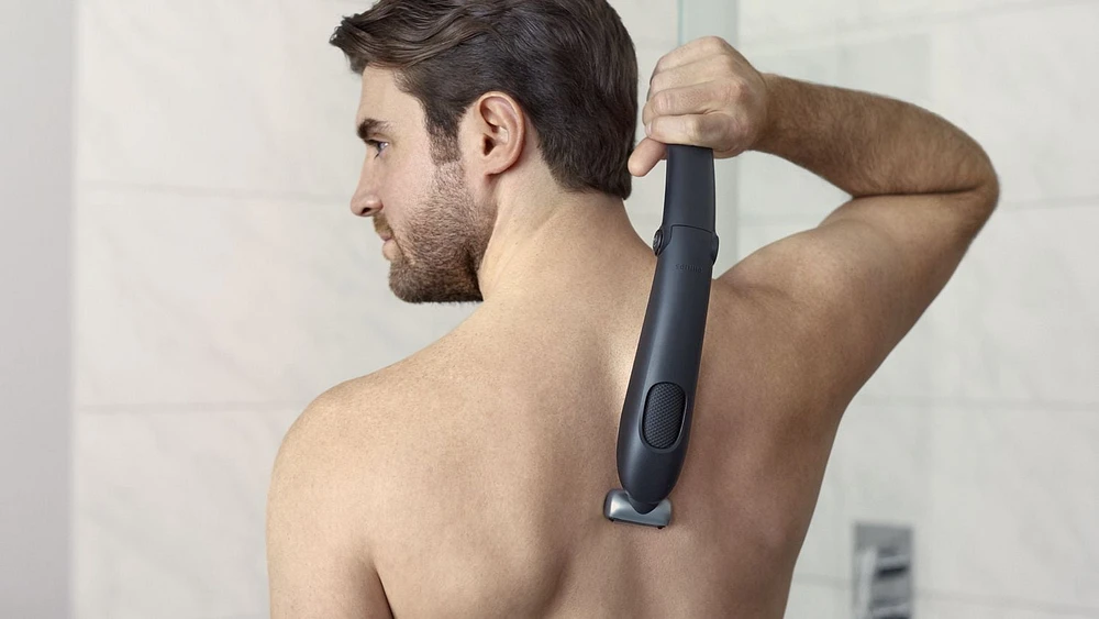 Philips Bodygroom Series 5000, waterproof with rounded trimming combs, BG5020/15, Smooth full-body shave