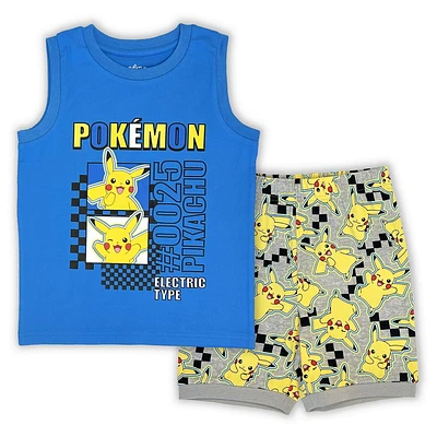 Pokemon Boys 2-pc  pyjama sleeveless tank top and short set