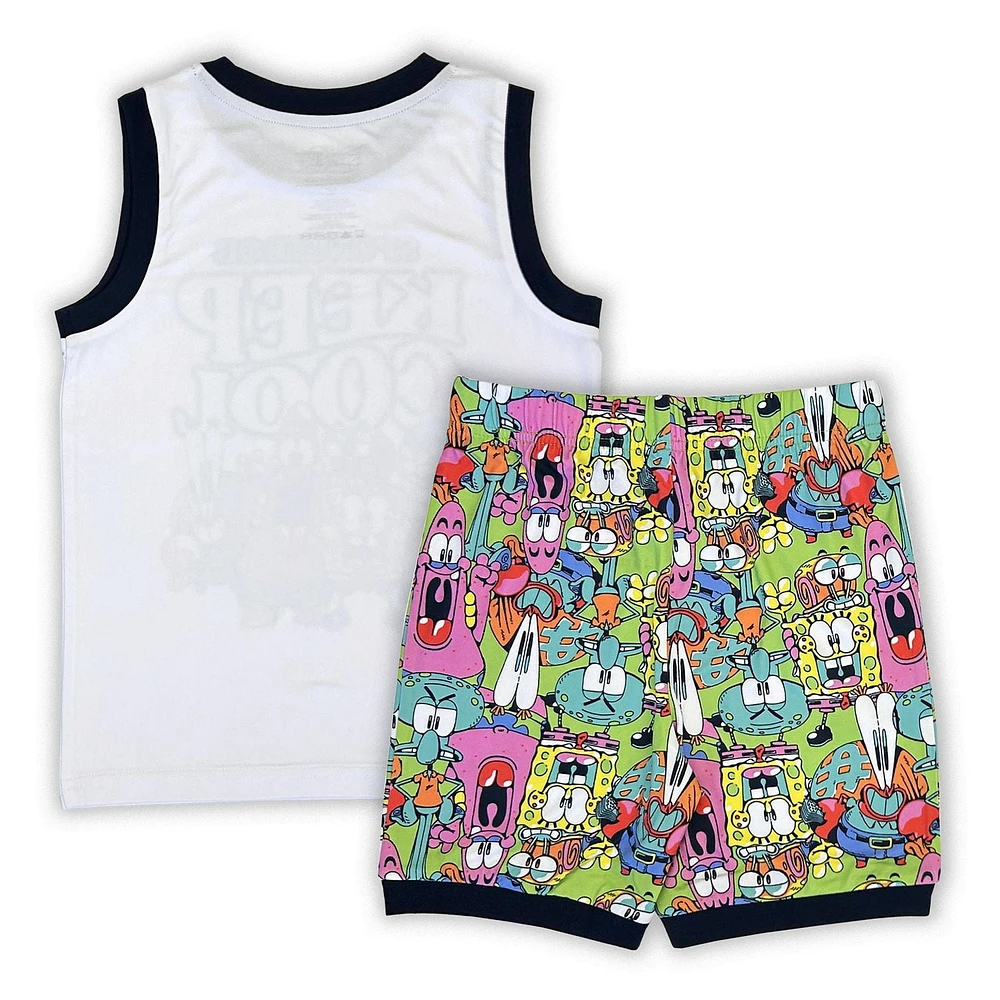 Sponge Bob Boys 2-pc  pyjama sleeveless tank top and short set