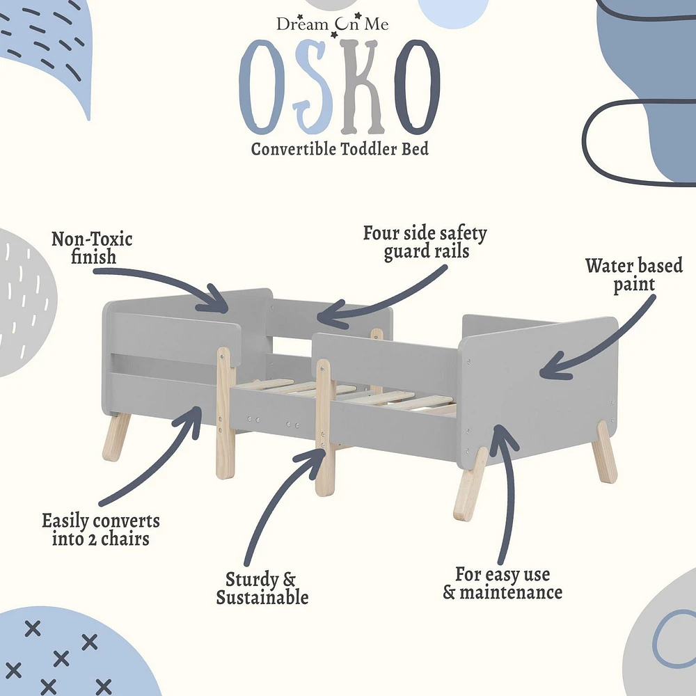 Dream On Me Osko Convertible Toddler Bed