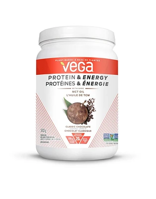 Protéines et énergie de Vega, Chocolat classique, (14 Portions, 513g)