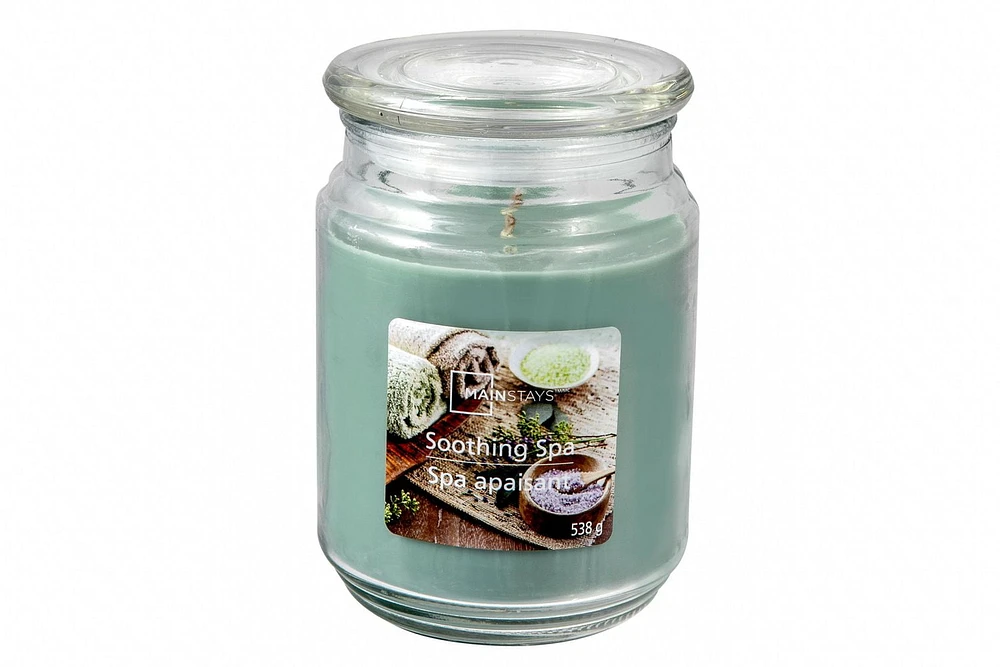 MAINSTAYS SOOTHING SPA 19OZ SCENTED JAR, 19oz / 538 grams