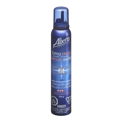 Alberto European Extra Hold Unscented Mousse, 226 g Mousse