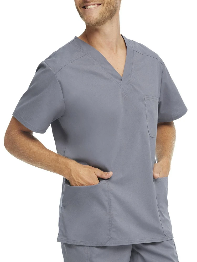 Scrubstar Men's Core Essentials V-Neck Scrub Top