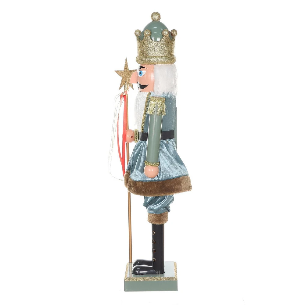 HOLIDAY TIME 33IN BLUE NUTCRACKER