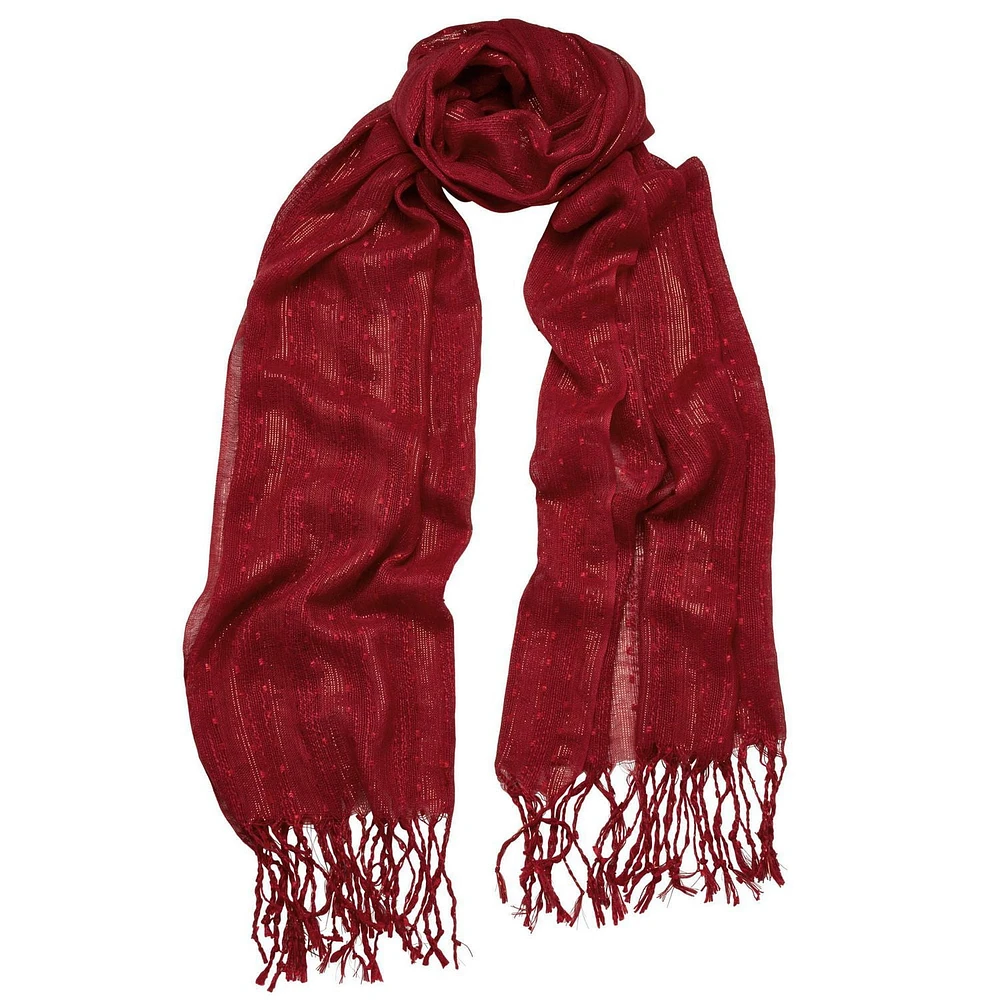Echarpe Fourrure Unie Lurex George