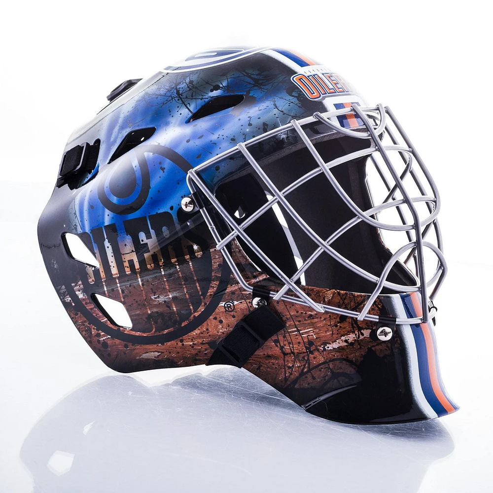 Franklin Sports NHL Edmonton Oilers Goalie Face Mask, Oilers Goalie Face Mask