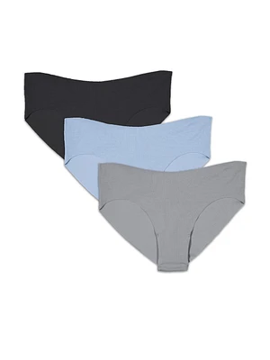 Women's No Show Cheekies Underwear, 3 Pack