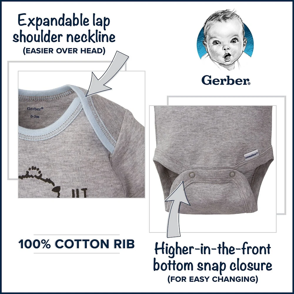 Gerber® Petites filles Ensemble de 3 pièces biologique- Rose