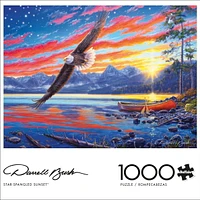 Buffalo Games - Darrell Bush - Star-Spangled Sunset - 1000 Piece Jigsaw Puzzle