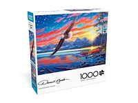 Buffalo Games - Darrell Bush - Star-Spangled Sunset - 1000 Piece Jigsaw Puzzle