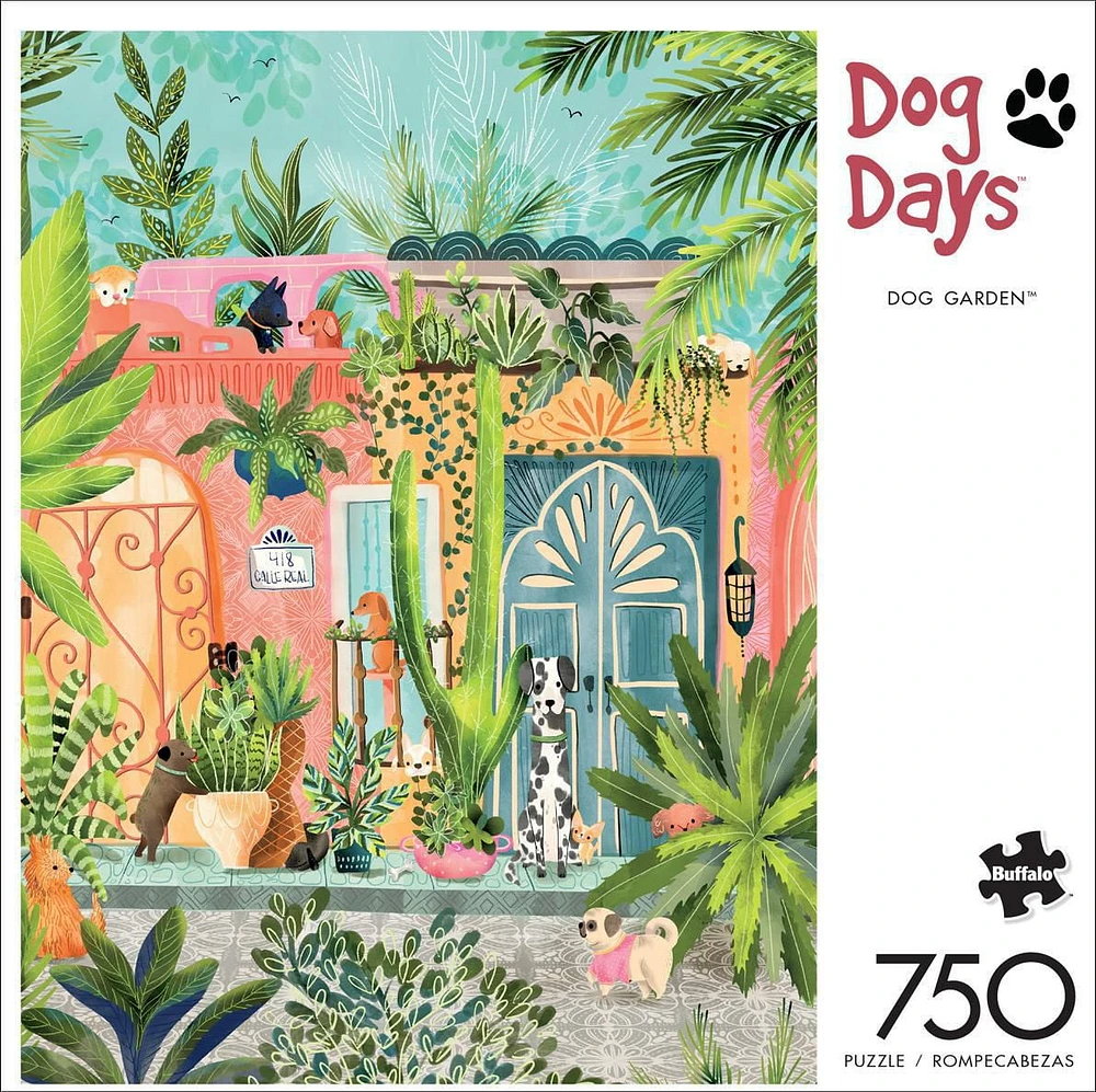 Buffalo Games - Dog Days - Dog Garden - 750 Piece Jigsaw Puzzle