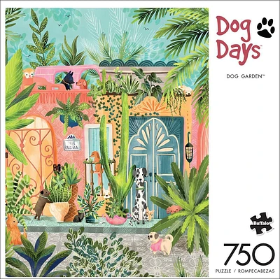 Buffalo Games - Le puzzle Dog Days - Dog Garden - en 750 pièces