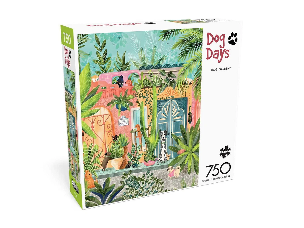 Buffalo Games - Le puzzle Dog Days - Dog Garden - en 750 pièces