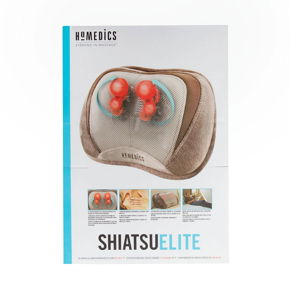 3D Shiatsu and Vibration Massage Pillow