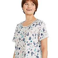 George Women's Rolled Sleeve Nightshirt