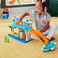 Fisher-Price Little People Everyday Adventures Airport Toddler Playset, Airplane & 3 Play Pieces, Ages 1-5