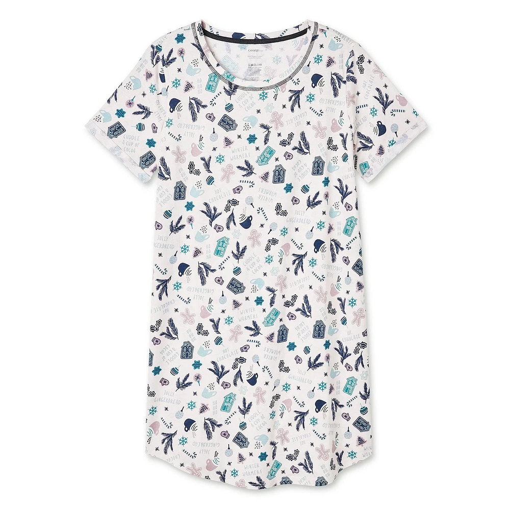 George Women's Rolled Sleeve Nightshirt