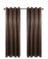 Versailles' Bamboo Wood Grommet Top Curtain Panel Set 48in x 84in