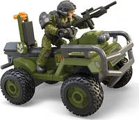 MEGA HALO FLEETCOM Mongoose Vehicle Building Kit with Micro Action Figure (79 pieces), Ages 13+