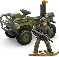 MEGA HALO FLEETCOM Mongoose Vehicle Building Kit with Micro Action Figure (79 pieces), Ages 13+