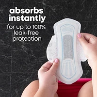 Serviettes ultraminces de nuit U by Kotex Balance avec ailes, 26 unités 26 unités