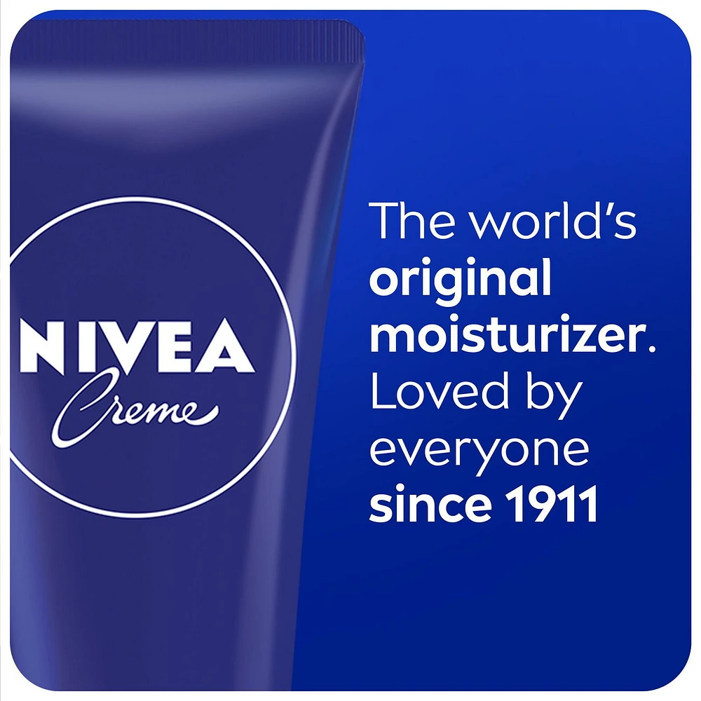 NIVEA Creme, All-Purpose Moisturizing Cream, Face, Hand, Body Cream, 100 mL Tube