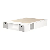 South Shore Vito Storage Bed Queen White