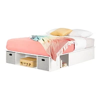 South Shore Vito Storage Bed Queen White