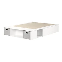 South Shore Vito Storage Bed Full White