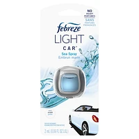 Febreze LIGHT Odor-Fighting Car Freshener Vent Clip Sea Spray, 2 mL