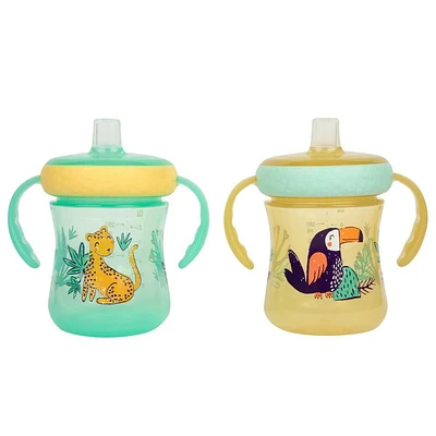 Tasses d'entraînement à bec souple - paquet de 2