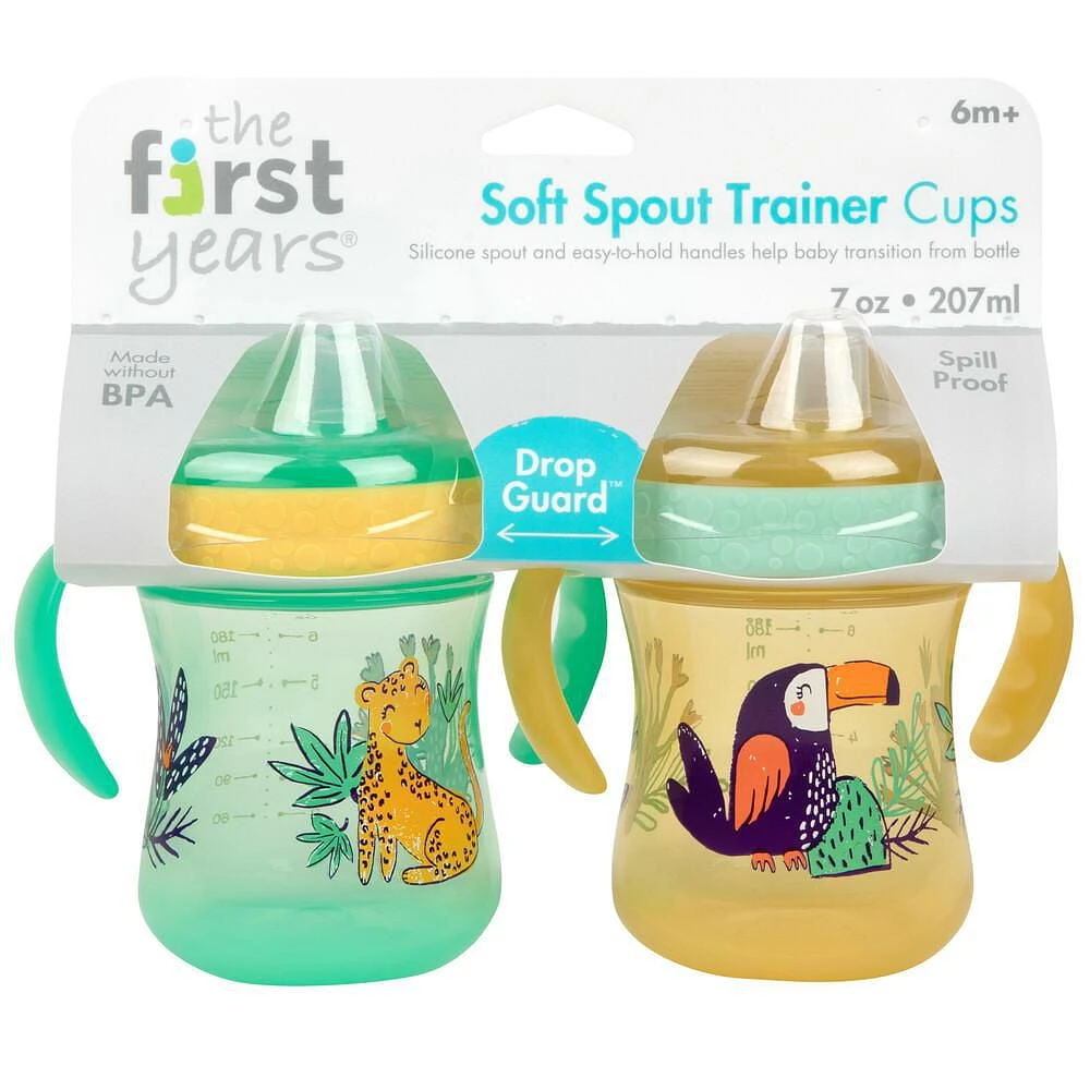 Tasses d'entraînement à bec souple - paquet de 2