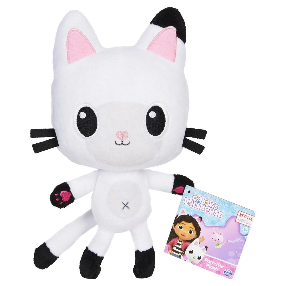 Gabby’s Dollhouse, 8-inch Pandy Paws Purr-ific Plush Toy, Kids Toys for Ages 3 and up