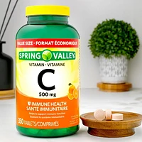 Spring Valley Vitamin C 500mg Chewable Tangy Orange flavour - VALUE SIZE, 350 Tablets