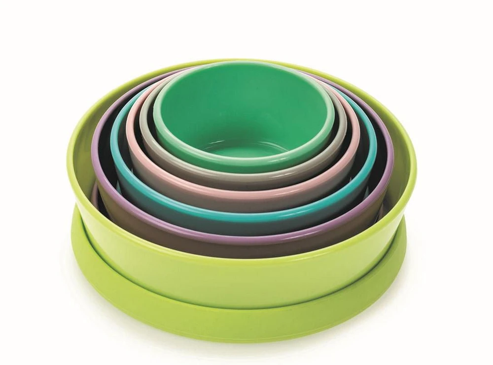 melii Contenants alimentaires empilables avec couvercles en silicone – 12 morceaux