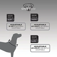 One Paw, Heavy Duty Large Dog Collar with Neoprene Lining, Multiple sizes, One Paw Heavy Duty Large Dog Collar