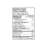 Wonder pain à 100 % de blé entier Muffins anglais 6ct, 342g