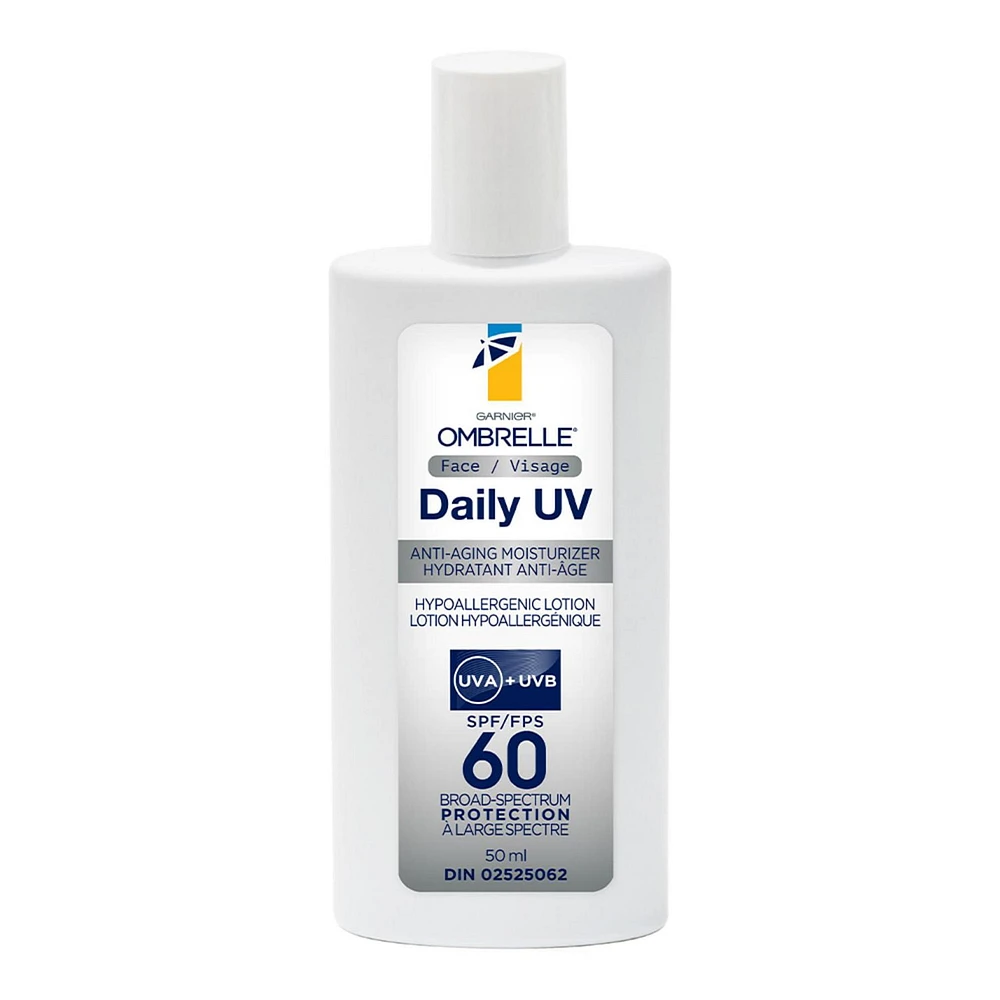 Ombrelle Daily UV Anti-Aging Face Sunscreen SPF 60, 50ml, Light weight face sunscreen