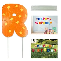 Happy Birthday Yard Sign, Create a celebratory lawn display with this Happy Birthday Yard Sign so your whole neighborhood will see! Let's celebrate rain or shine!