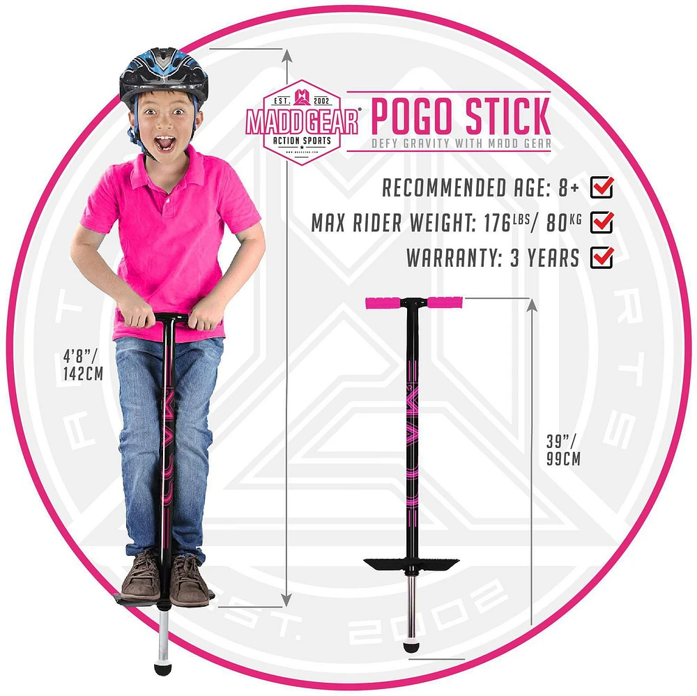 MADD GEAR POGO STICK PINK