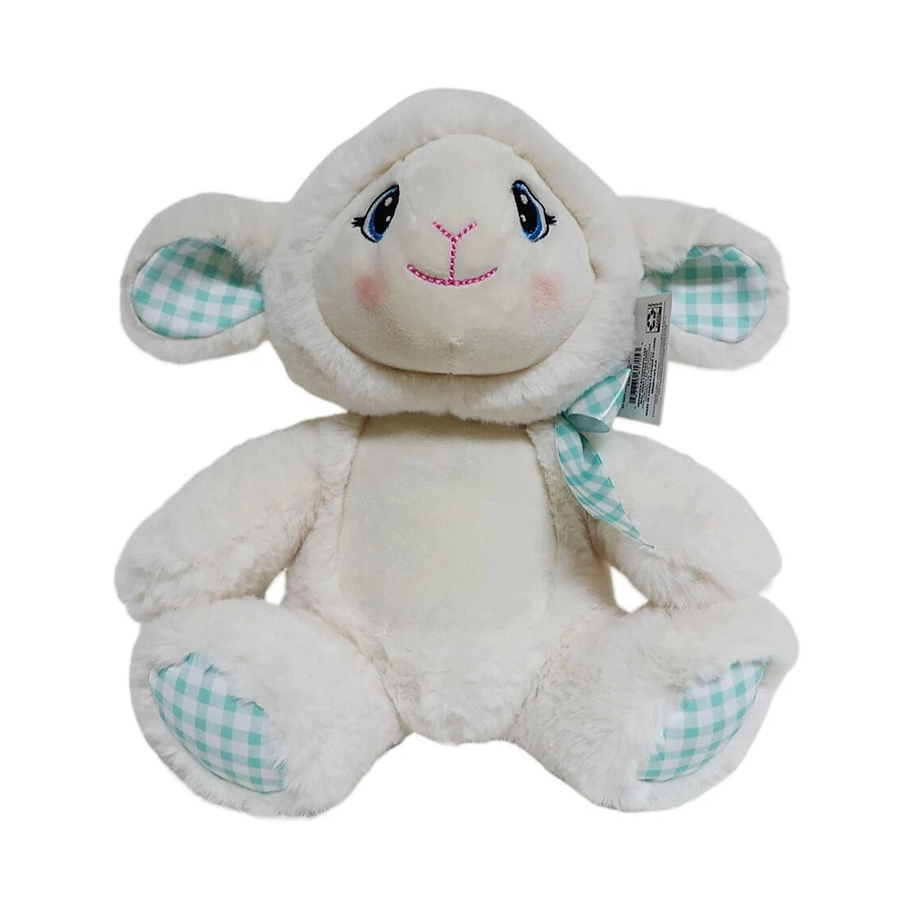 Way to Celebrate Medium Soft Plush Lamb, 10inch Cream