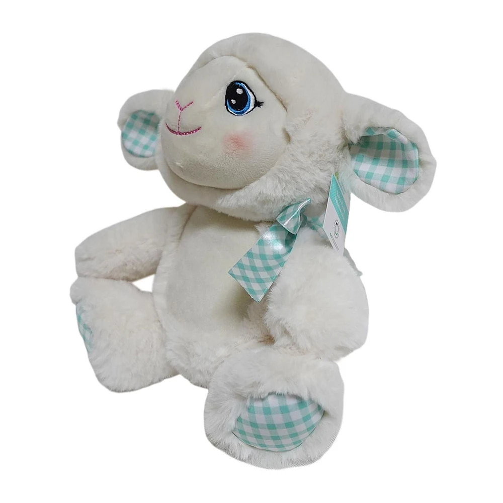 Way to Celebrate Medium Soft Plush Lamb, 10inch Cream