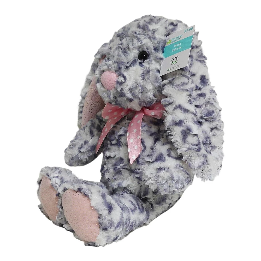 Way to Celebrate Medium Plush Tiedye Bunny,15.5INCH