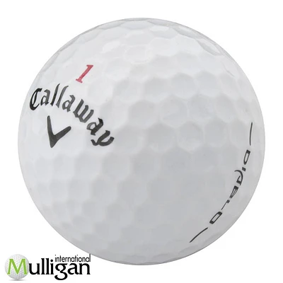 Mulligan - 12 Callaway Hex Diablo 4A Recycled Used Golf Balls, White