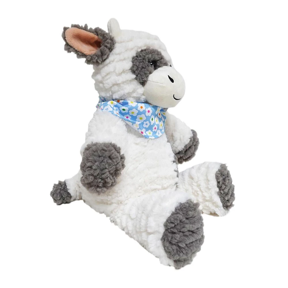 Way To Celebrate Easter Plush 16.5inch Medium Plush Cow with Bandana